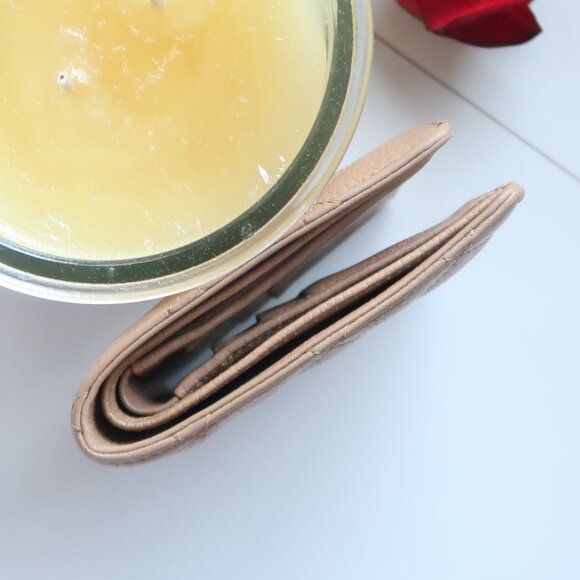 Chanel Classic Quilted Caviar Leather Bifold Wallet Beige with Silver CC Logo - Picture 8 of 14